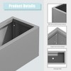36"x10" Metal Planter Box with Trellis Privacy Screen for Café Patio,Garden & Balconies - 4 of 4