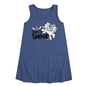 Girls' - My Little Pony - Born To Shine Graphic Sleeveless Aline Dress - 1 of 4