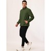 Lars Amadeus Men's Full-Zip Long Sleeves Soft Stand Collar Winter Fleece Jacket - 3 of 4