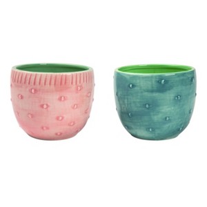 Transpac Medium Dol Textured Planter Set of 2 Spring Home Decorations - 1 of 1