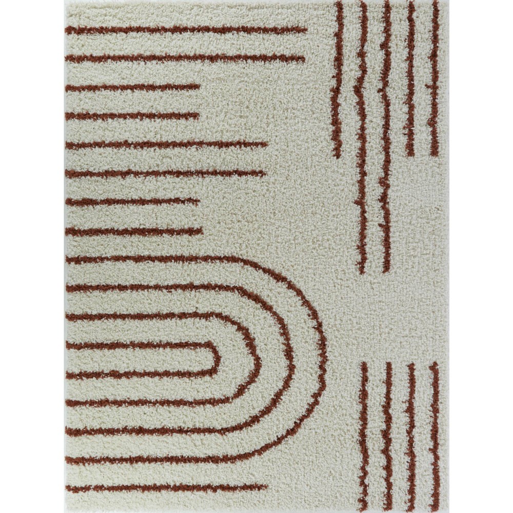 Photos - Area Rug Balta Rugs 7'10"x10' Janus GeometricTeen Shag Rug Orange