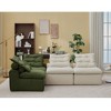 TIRAMISUBEST 39 inch Compression Sofa 2/4/6 Seats Chenille Foldable Floor Bed Fixed Frame Single Seater Boneless Modular Living Room Bedroom - 2 of 4