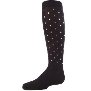Memoi Girls' A Speck of Spots Polka Dot Knee High Socks - 1 of 2
