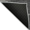 Charcoal And Ivory Abstract Washable Indoor Outdoor Area Rug - 4 of 4
