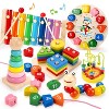 Paaaawaters 5-in-1Wooden Baby Intellectual Development Toys, Birthday gift, Early Learning Educational Montessori Toys - 2 of 4