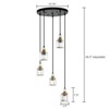 LLHZSY 5-Light Cluster Crystal Chandelier Kitchen Island Pendant Light Fixture - 3 of 4
