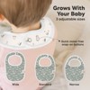 KeaBabies 8pk Organic Baby Bibs for Boy, Baby Drool Bib for Baby Boys and Girls, Newborn Teething Bibs - 3 of 4