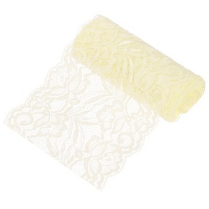 Unique Bargains Elastic Lace Fabric Ribbon Stretchy Trim W Floral Pattern for Bridal Wedding 1 Pc - 1 of 4