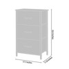 FONTOI Storage Cabinets with Multi-Drawer Locker, Timeless Design, Space-Saving for Modern Interiors, Black, 17.7"*11.8"*26.4" - 4 of 4