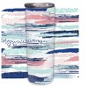 Elanze Designs Glittery Stripes Pink Blue 20 ounce Stainless Steel Travel Tumbler - image 2 of 4