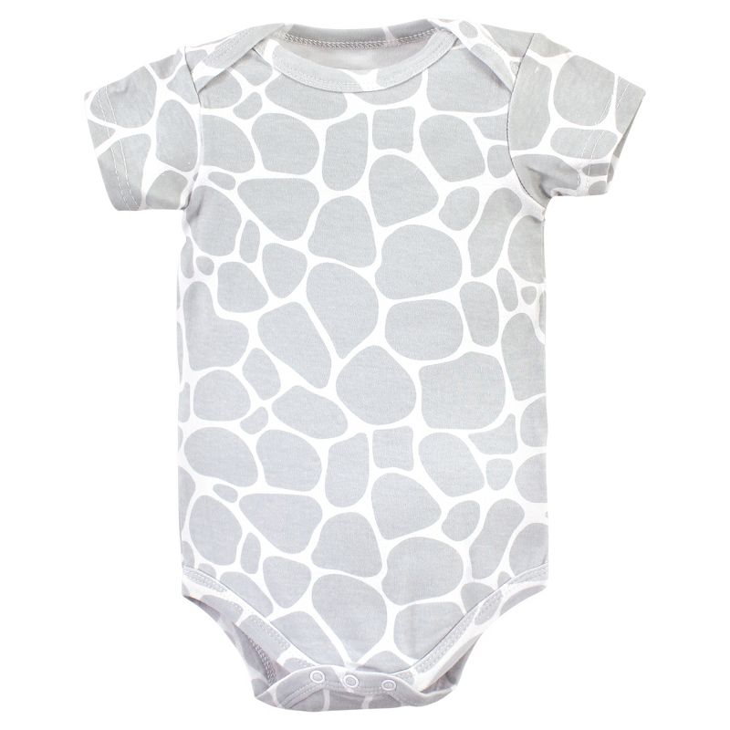 Hudson Baby Infant Boy Cotton Bodysuits, Safari Life 3-Pack, 5 of 7