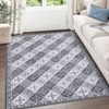 Vintage Washable Rug Boho Area Rugs for Living Room Bedroom Kitchen Soft Non-Slip Foldable Indoor Carpet - 3 of 4