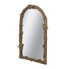 GlasFlength Decorative Wall Mirrors Classic Mirror Wall Mirror Decorative Arched Mirror Vanity Mirror for Living Room, Gold, 24"*1.5"*34" - 3 of 4