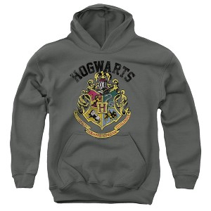 Boys' Harry Potter Hogwarts Crest Hooded Sweatshirt - 1 of 4