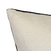 Edie@Home 12"x24" Oversized Split Striped Colorblock Lumbar Throw Pillow Cool: Velvet, Indoor Use, Hidden Zipper - 3 of 4