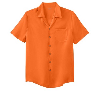 KingSize Men's Big & Tall KS Island Solid Camp Shirt