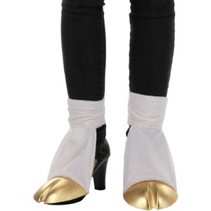 HalloweenCostumes.com One Size Fits Most  Unicorn Costume Back Gold Hooves, White/Brown - 1 of 4