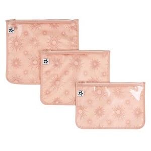 Tiny Twinkle 3-Pack Airline Compliant Travel Bags with Zipper Closure, Clear Front Pouch, Diaper Bag, Toiletry/Cosmetics Organizer - 1 of 4