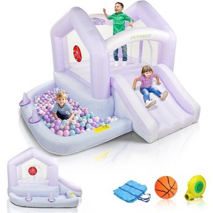 JOYMOR Kids 3-6 6-in-1 Inflatable Bounce House with Ball Pit & Basketball 30s Setup - 1 of 4