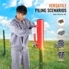 VEVOR Fence Post Driver with Handles, 2.7 in Inner Diameter T Post Pole Pounder, 14LB Heavy Duty Carbon Steel Hand Post Rammer, Red - 3 of 4