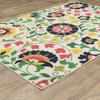 Captiv8e Designs Hilo Bold Boho Floral Ivory Indoor/Outdoor Rug - 2 of 4