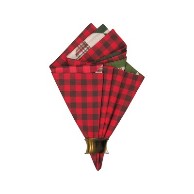 C&F Home Northlyn Cotton Reversible Napkin Set of 6