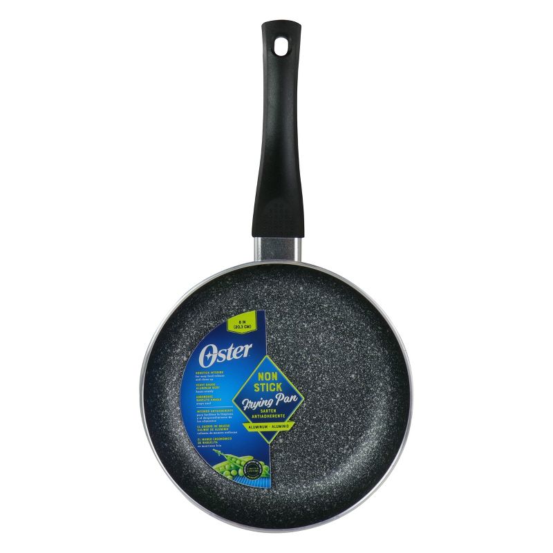 Oster 8 Inch Red Aluminum Non Stick Frying Pan with Bakelite Handle, 4 of 9