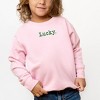 The Juniper Shop Embroidered Lucky Typewriter Toddler Graphic Sweatshirt - 2 of 3