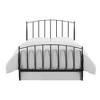 Queen Whitney Adult Bed Black - Crosley: Classic Steel Frame, Arch Headboard & Footboard - 2 of 4