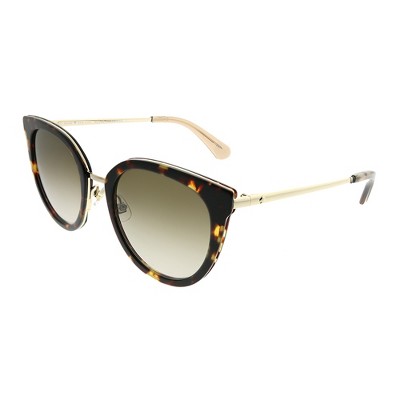 Kate Spade  2IK HA Womens Cat-Eye Sunglasses Havana Gold 51mm