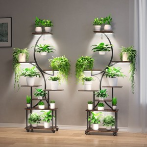 SEVOBAL Planter Stands and Holders Plant Stand Indoor Multi-Purposech Space Lightweight Yet Sturdy Friendly for Home, Dark Brown, 32"*10.2"*62.4" - 1 of 4