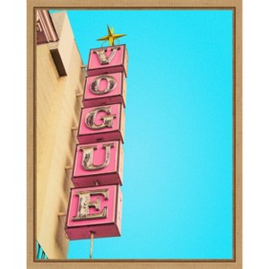 Amanti Art Vogue Theatre Sign in Hollywood by Tom Windeknecht Canvas Wall Art Print Framed - 1 of 4