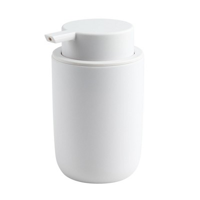 White Matte Plastic 3-Piece Bathroom Accessory Set