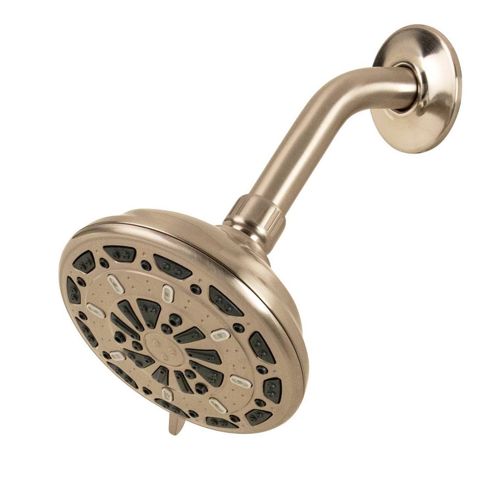 Photos - Shower System Three Position Fixed Showerhead Brushed Nickel - Waxman