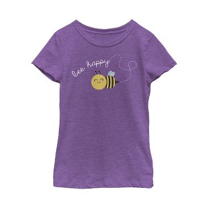 Girl's Lost Gods Bee Happy Trail T-Shirt - 1 of 3
