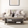 Okak Modern Hairpin-Leg Coffee Table with Storage Minimalist Design, Ready-to-Assemble - 2 of 4