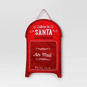 21" Christmas Santa's Mailbox Wall Hanging Decor - Wondershop™ - 1 of 4