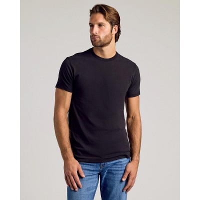Men's XL Black Cotton Blend Crew Neck Short Sleeve T-Shirt Pack