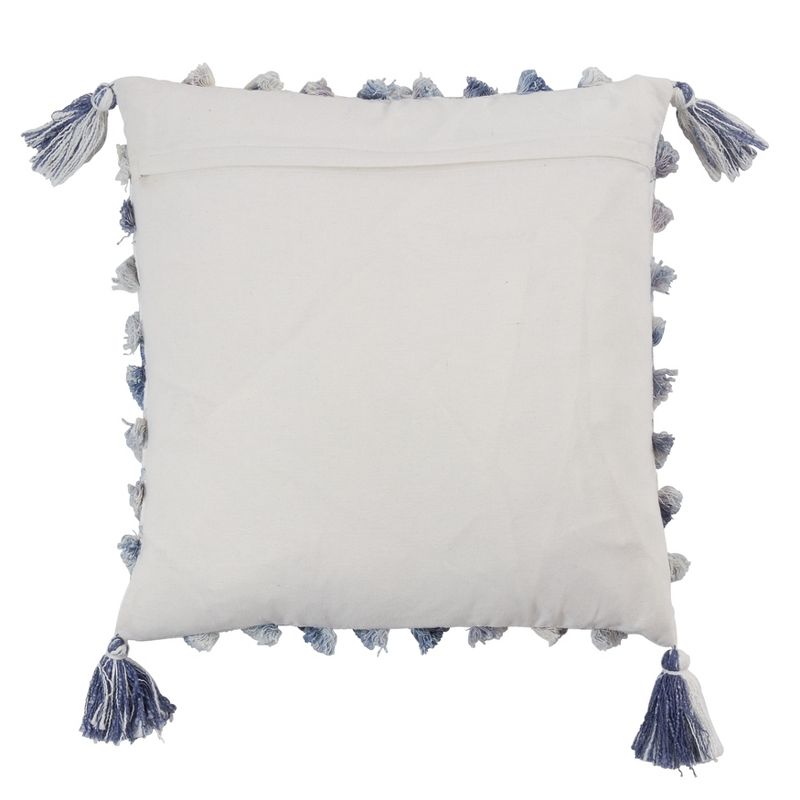 Saro Lifestyle Tufted Diamond Dual-Tone Throw Pillow With Poly Filling, 2 of 4
