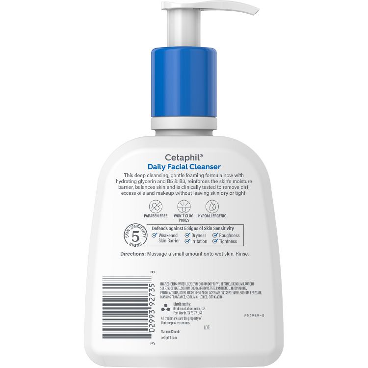 Cetaphil Daily Facial Cleanser, 2 of 8