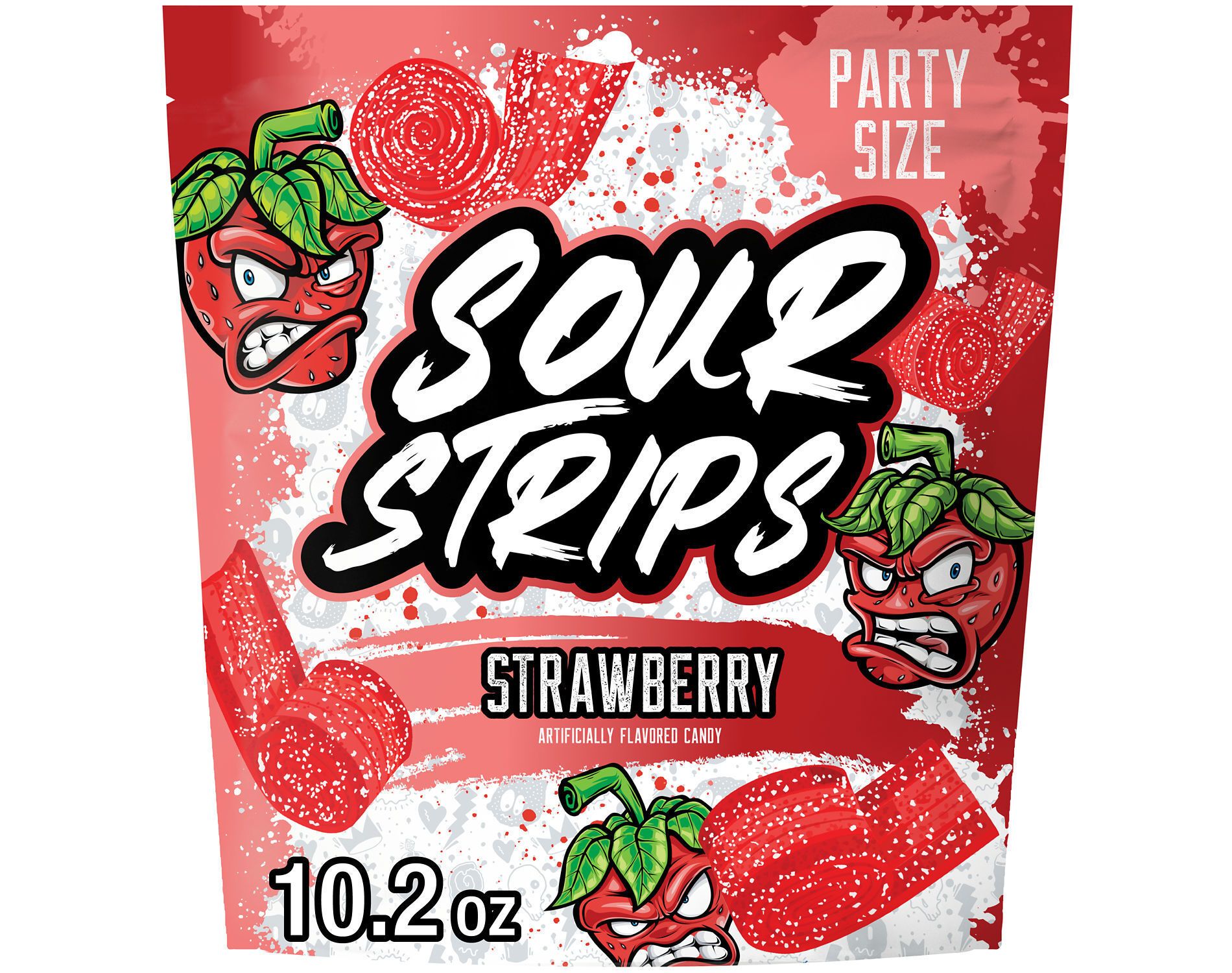 Sour Strips Strawberry Flavored Candy - 10.2oz