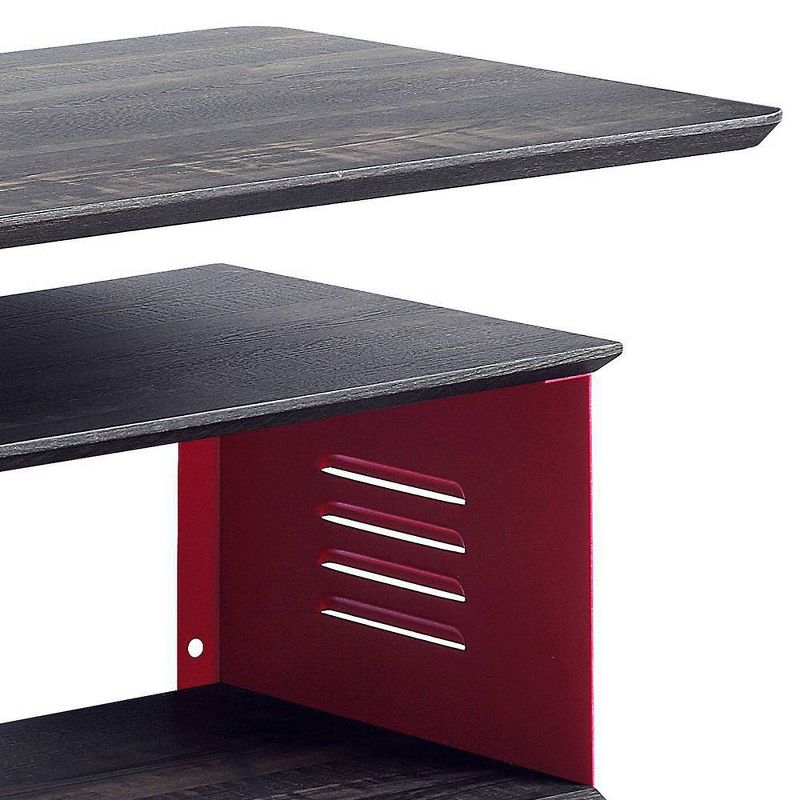 24&#34; Cargo Accent Table Red - Acme Furniture, 3 of 9