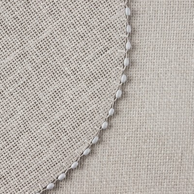 Gray Woven Water Resistant Round Paper Placemats Set of Six