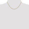 Black Bow Jewelry 1mm 14k Yellow Gold Diamond Cut Open Franco Chain Necklace - 2 of 4