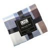 Hastings Home Oversized Vintage-Style Faux Cashmere Throw Blanket - Blue/Brown Plaid - 2 of 4