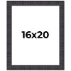 PosterPalooza | Distressed Brown Picture Frame - UV Acrylic, Foam Board Backing, Hanging Hardware - 2 of 4