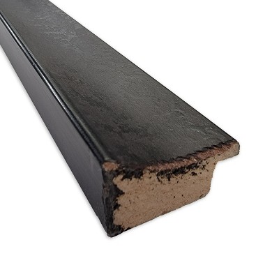Dappled Black Brown Matte Wood Rectangle Picture Frame