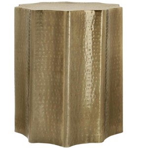 Monarch Specialties Accent Table Side Round End Nightstand Lamp Living Room Bedroom Metal Laminate Black Contemporary Modern - 1 of 4