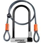 Kryptonite KryptoLok U-Lock 4 x 9" Black with Cable