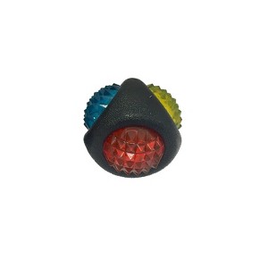 Multipet Doglucent Assorted TPR Dental Diamond Ball Dog Toy 1 pk - 1 of 1